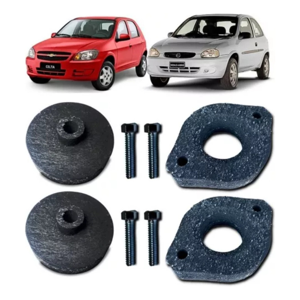 Jogo Calço Mola Dianteiro E Traseiro Corsa Celta Classic em Oferta na Shopee