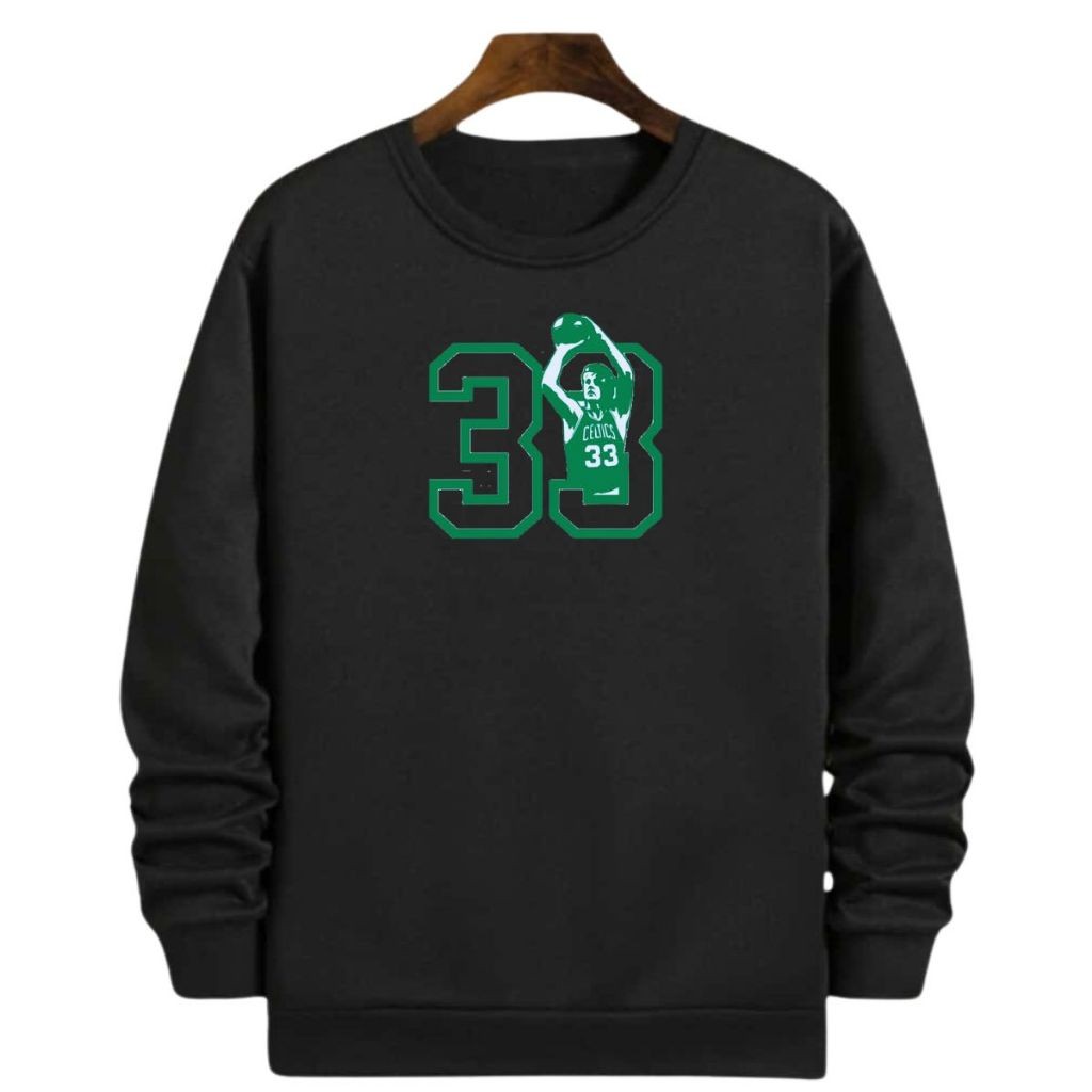 Blusa Moletom Gola Basquete 33 Larry Bird Boston Basketball