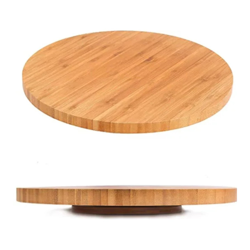 Tábua Giratória De Bambu Com Base 25cm - Ecokitchen Mimo