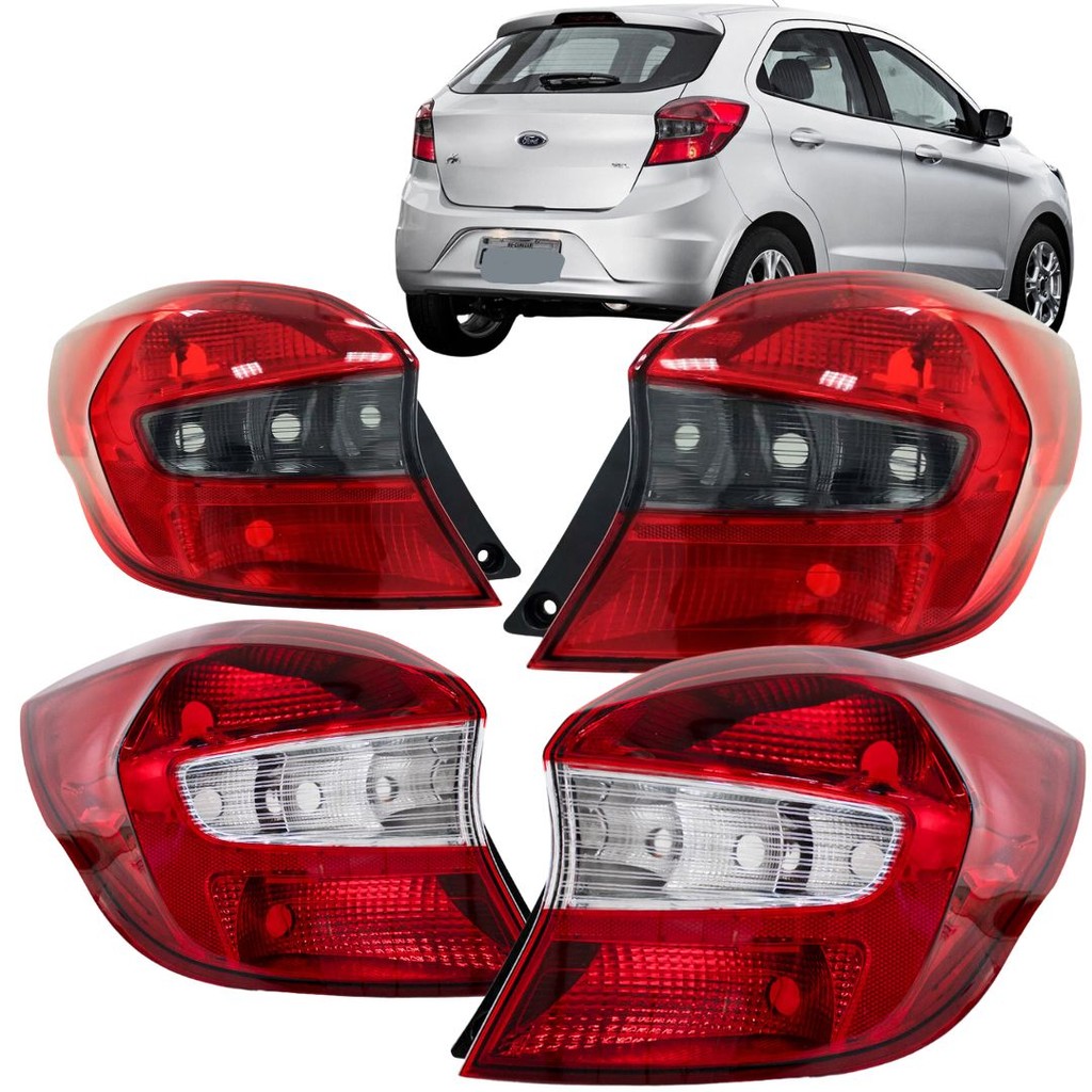Lanterna Ka Hatch 2015 a 2018 Bicolor Cristal ou Fumê