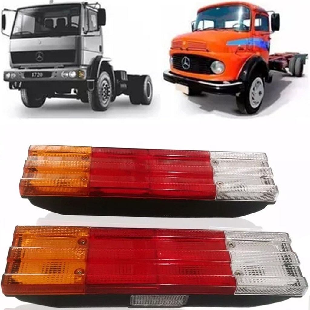 PAR LANTERNA TRASEIRA CAMINHÃO MERCEDES BENS F4000 F1000 VOLKS CARRETA TRATORES MULTI USO UNIVERSAL