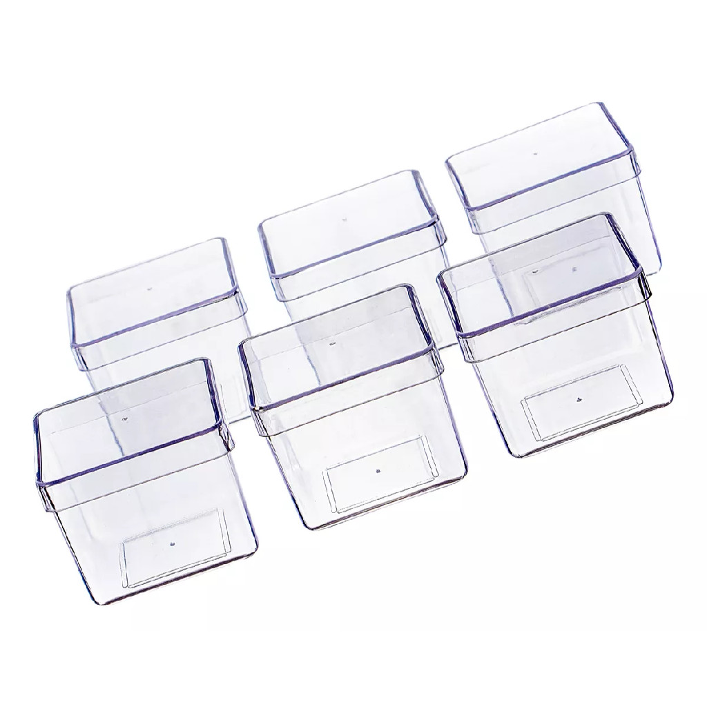 100 Caixinha Acrílica 5x5 Transparente Kit Caixinhas Para Lembrancinhas