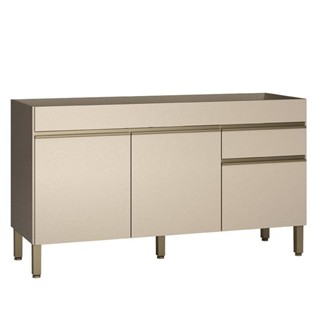 Balcão de Pia Line 150 cm Vanilla - Kits Paraná em Oferta na Shopee