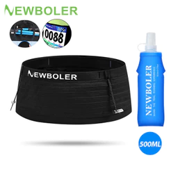 NEWBOLER Grande Capacidade Correndo Cinto Hidratação Respirável Pacote De Cintura Alta Elástica Multifuncional Para Jogg