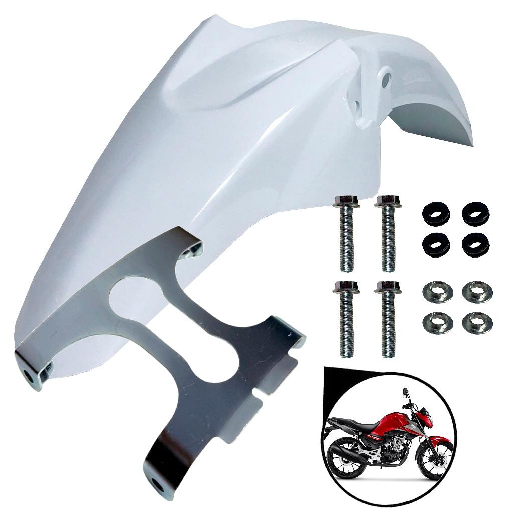 Kit Paralama Dianteiro Suporte Paralama Ferro e Kit Parafuso Dianteira Cg 160 Fan 2016 Até 2024