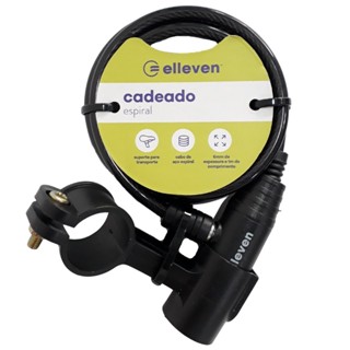 Cadeado Bike Cabo de Aço Espiral Bicicleta Elleven 1m X 6mm em Oferta na Shopee
