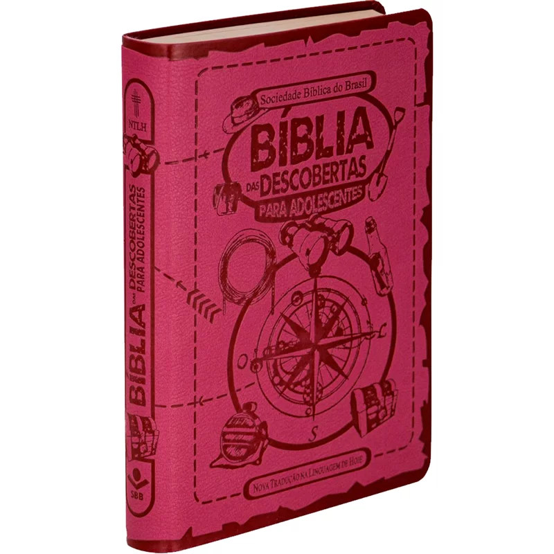 Bíblia Das Descobertas Para Adolescentes | Ntlh | Capa Rosa em Oferta na Shopee