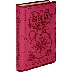 Bíblia Das Descobertas Para Adolescentes | Ntlh | Capa Rosa