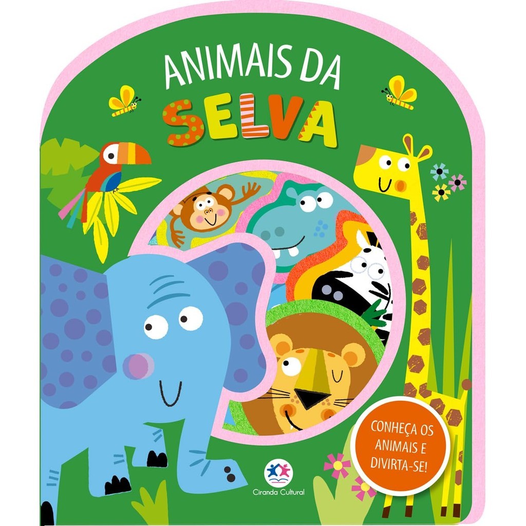 Livro Veja E Descubra Com Feltro - Animais Da Selva