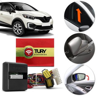 Modulo de Vidro Renault Captur 2017+ Tury c/ Anti-esmag.PARK5.3.7CP - Fechamento/Rebati./Tilt Down em Oferta na Shopee