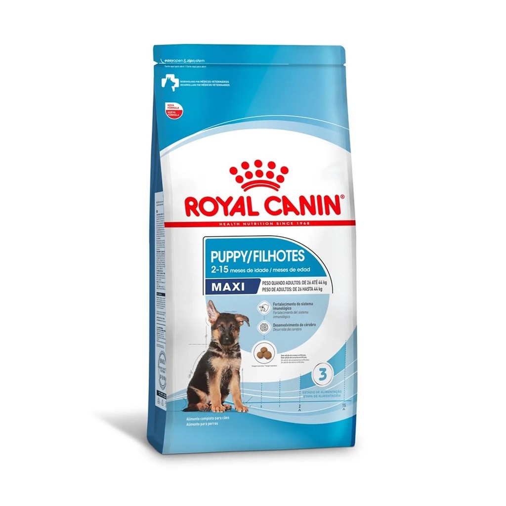 RAÇÃO ROYAL CANIN MAXI PUPPY CÃES FILHOTES PORTE GRANDE 12KG