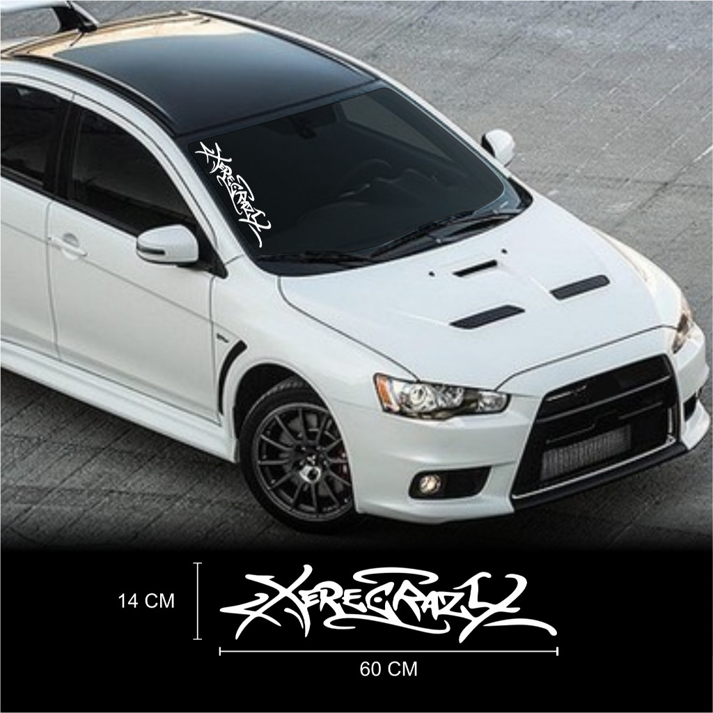 Adesivo Xerecrazy Greg Ferreira Parabrisa Carro 60x14cm Premium - Alta Qualidade