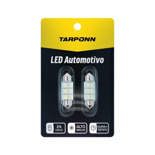 Par Lâmpada Led Torpedo 36mm 6 Leds 24v 6000k Tarponn em Oferta na Shopee