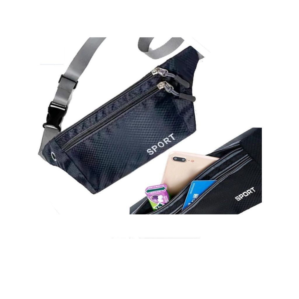 Pochete Impermeável Slim Doleira Cinta Fitness Celular 7 Polegadas Corrida Academia 19368