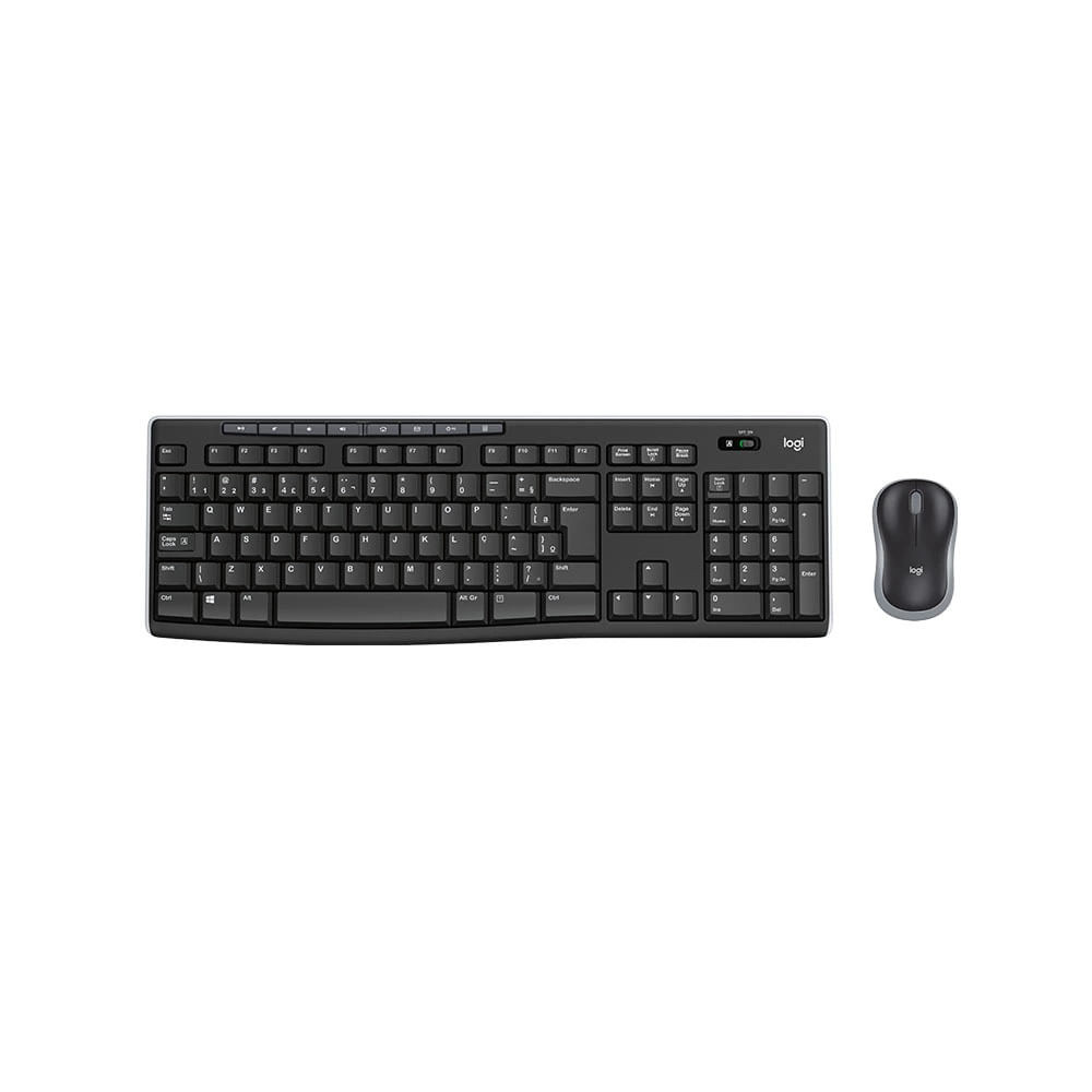 Kit Teclado e Mouse Logitech MK270 sem Fio Multimídia Preto - Computers & Accessories