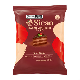 Cacau Em Pó Vermelho 100% 500g SICAO em Oferta na Shopee
