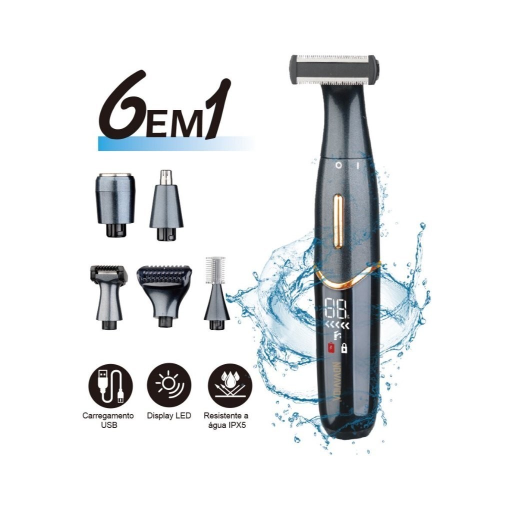 2024 barbeador elétrico para homens, kit de preparação para mulheres, aparador de cabelo do nariz, epilatador de biquíni em Oferta na Shopee