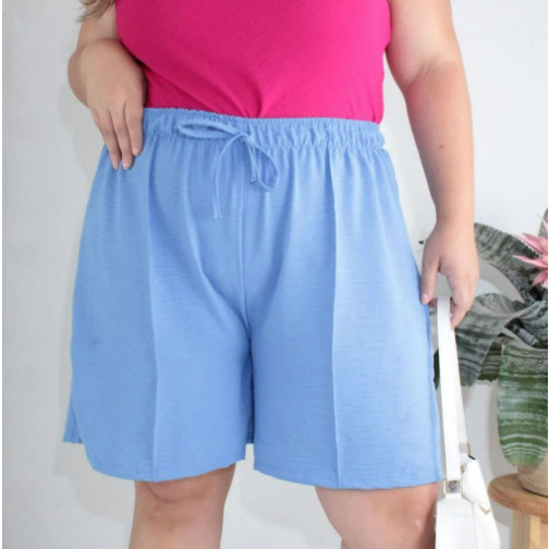 Bermuda Feminina Short Plus Size Tecido Duna G1 G2 G3