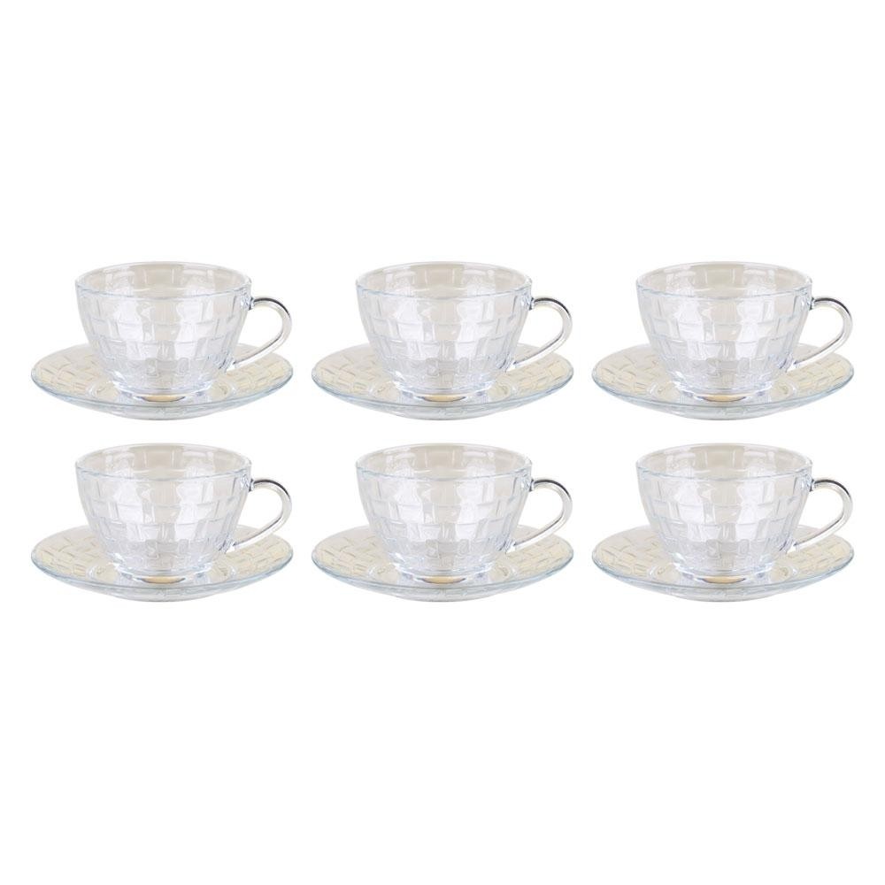 Conjunto 6 Xícaras 230ml com Pires Picnic Cazza