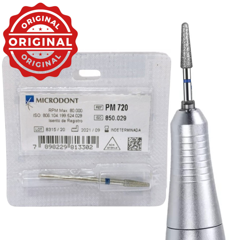 Broca Diamantada Pm 720 Area Da Cuticula Acabamento Unha Gel em Oferta na Shopee