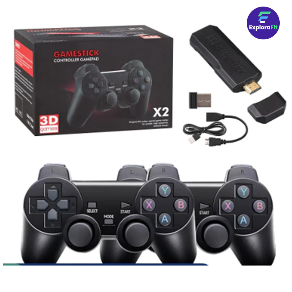 Joystick 2 - Console 4K GD10, 64GB 37000 jogos + 2 controles, pronto entrega. Jogos retrô para PSP, PS1, GBA