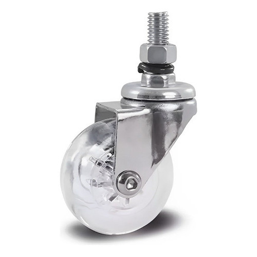 rodinha Gel espiga e freio 75mm 3 polegadas ideal para moveis suporta até 50kg por rodizio