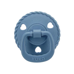 Chupeta Kuka Classic Bico Redondo Corações Tamanho 2 Azul