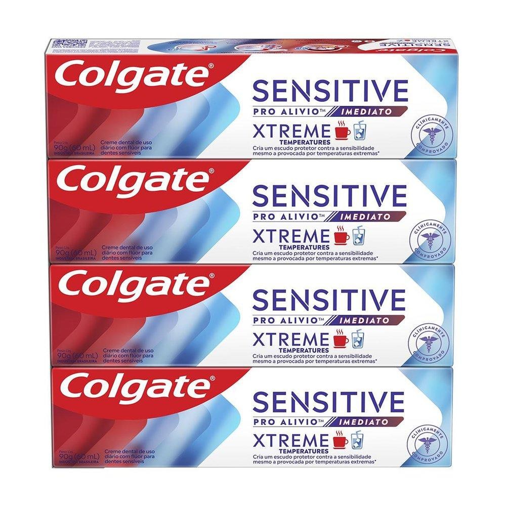 Creme Dental Sensitive Pro Alívio Imediato Xtreme 4x90g em Oferta na Shopee