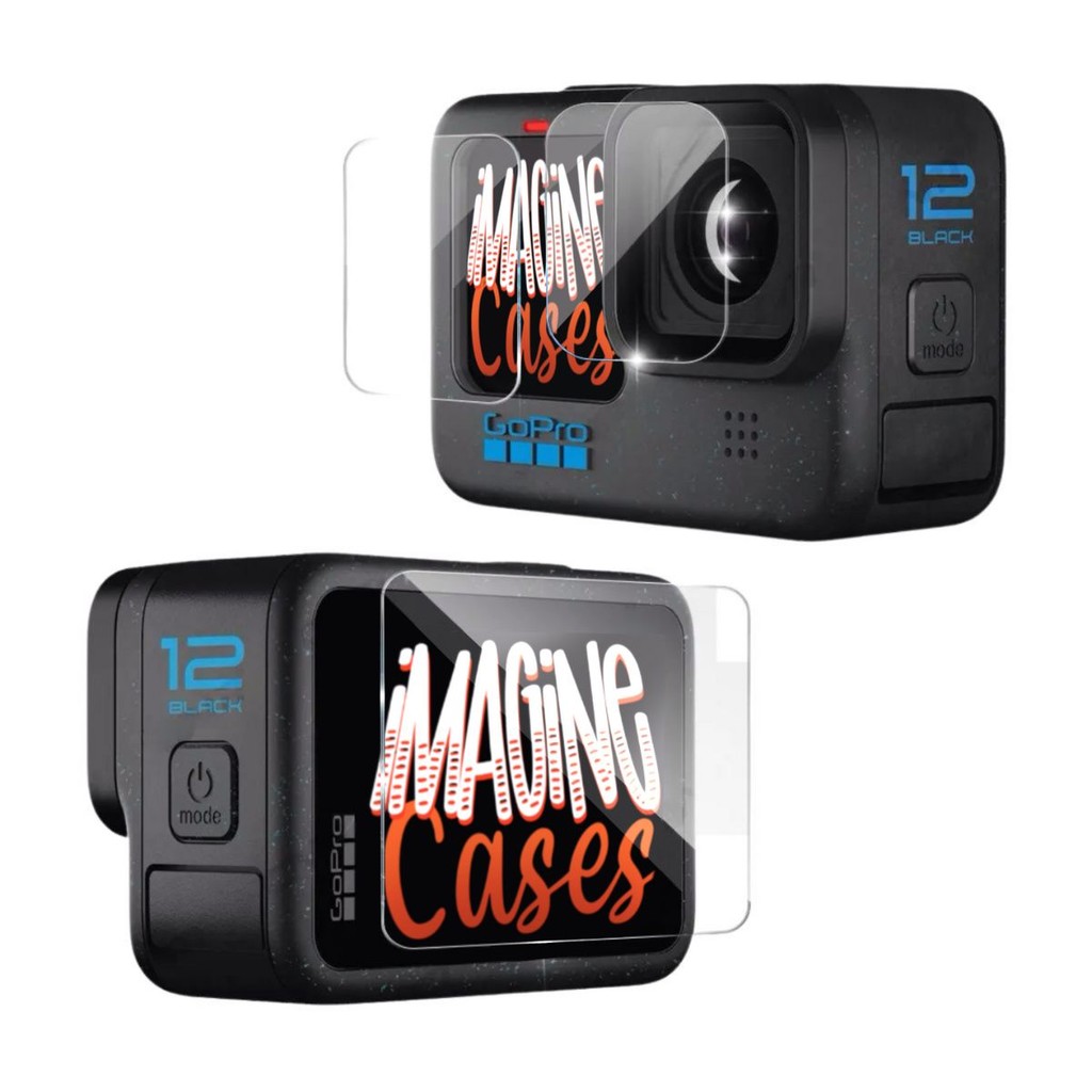 Kit Película Vidro Temperado Lente Tela Gopro Hero 12 Black