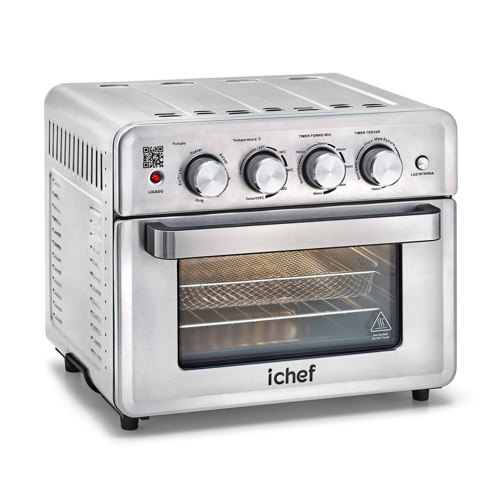 Airfryer + Forno Polishop Ichef Ovenfryer Max 26L em Oferta na Shopee