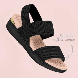 Sandalia Feminina Modare Ultraconforto Elastico Canelado Moda em Oferta na Shopee