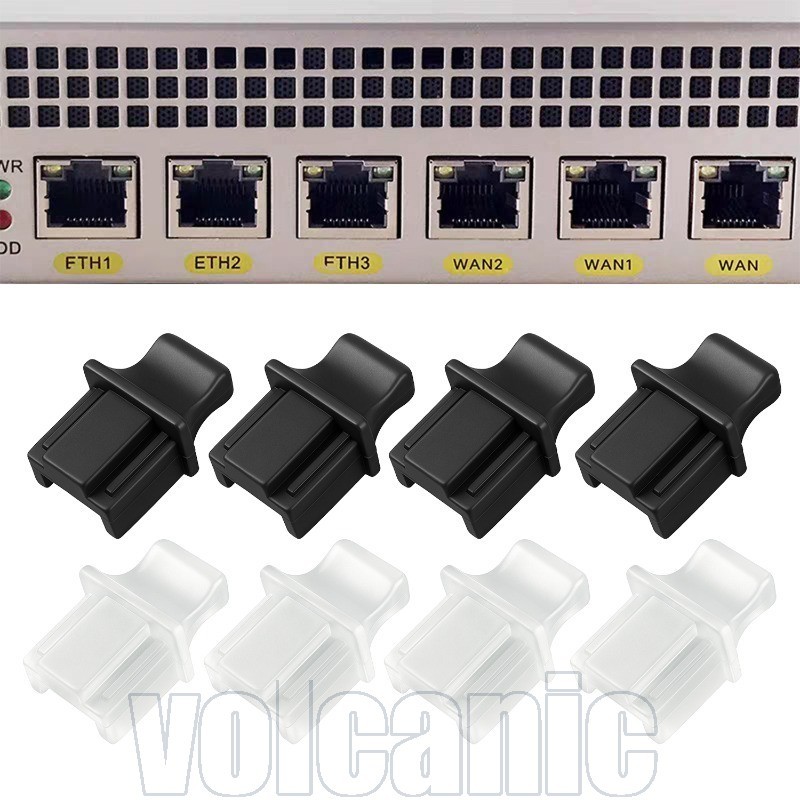 40 Unidades De Plugues Antipoeira Para Portas RJ45 De Computador-Acessórios Switch De Roteador-Capa De Proteção De Porta