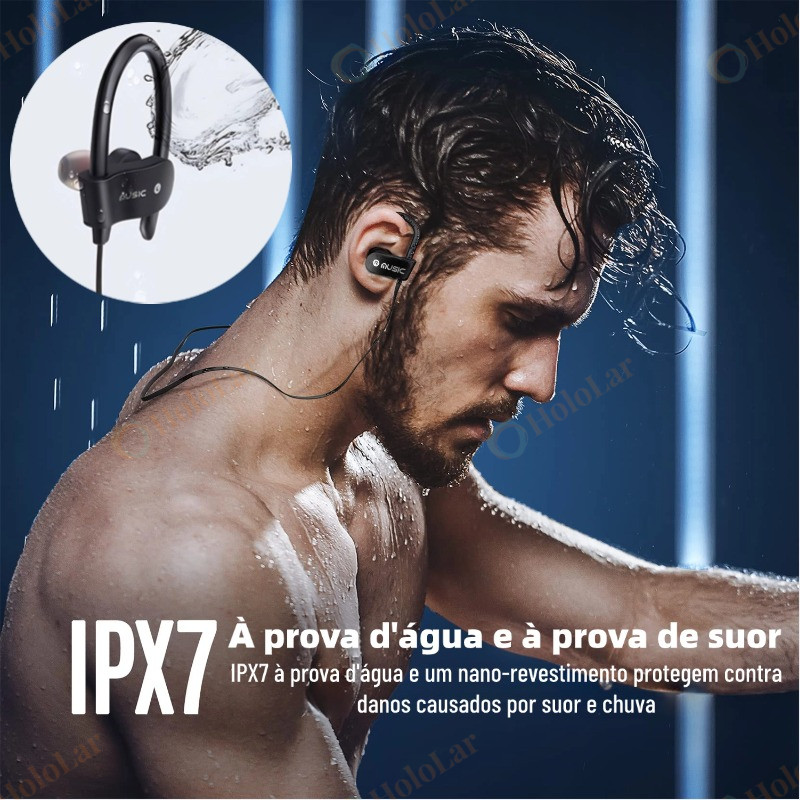 Fone De Ouvido Sem Fio Bluetooth 558 Gancho Da Orelha headset Esportes Música Jogo hands-free Para Todos Os smartphones - detalhe