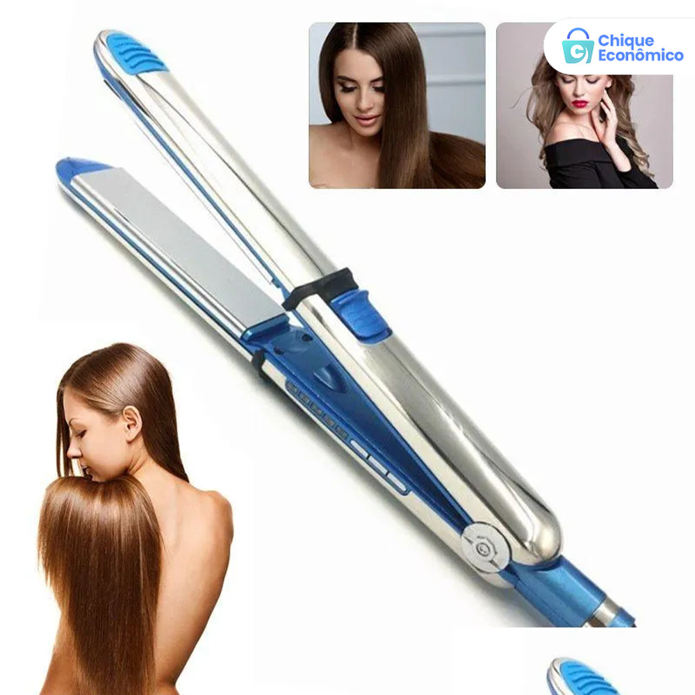Filme Profissional Nano Titânio Optima 3000 Bivolt 465°Placa de cabelo F 