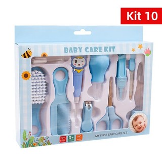 Kit Bebê Higiene Cuidados Recém para Nascido Menino/Menina  Azul Rosa