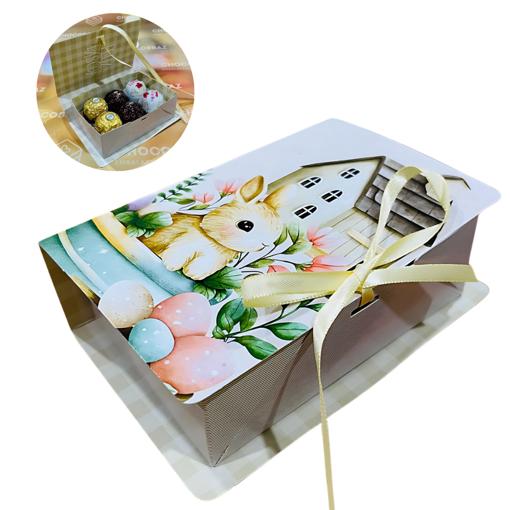 30 CAIXA LIVRO P/6DOCES ENCANTADA IDEIA PASCOA OUTLET