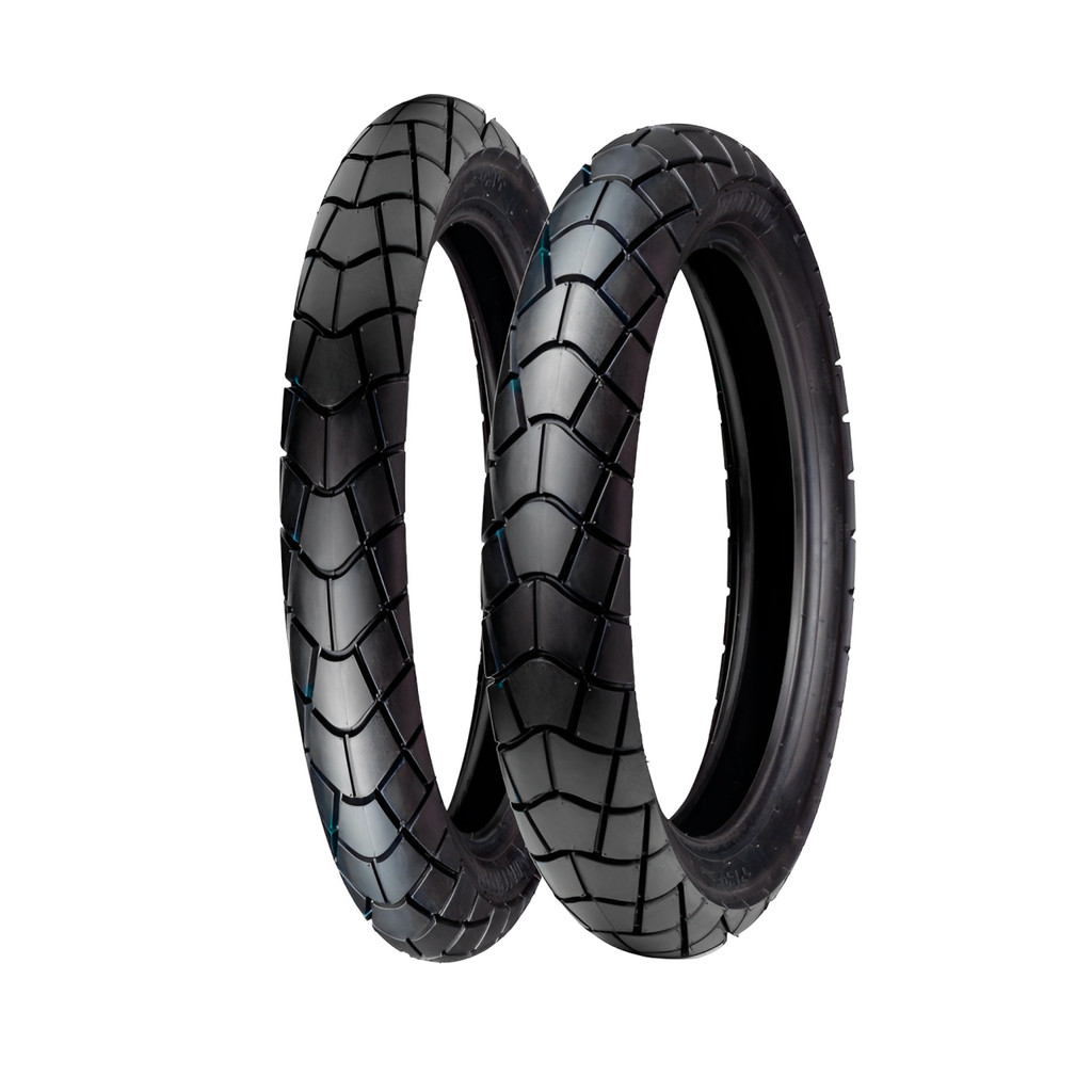 Par Pneu Flashtyre 90/90-21 e 410-18 FT20 XTZ 125 DT 180 XT225 Uso Com Câmara