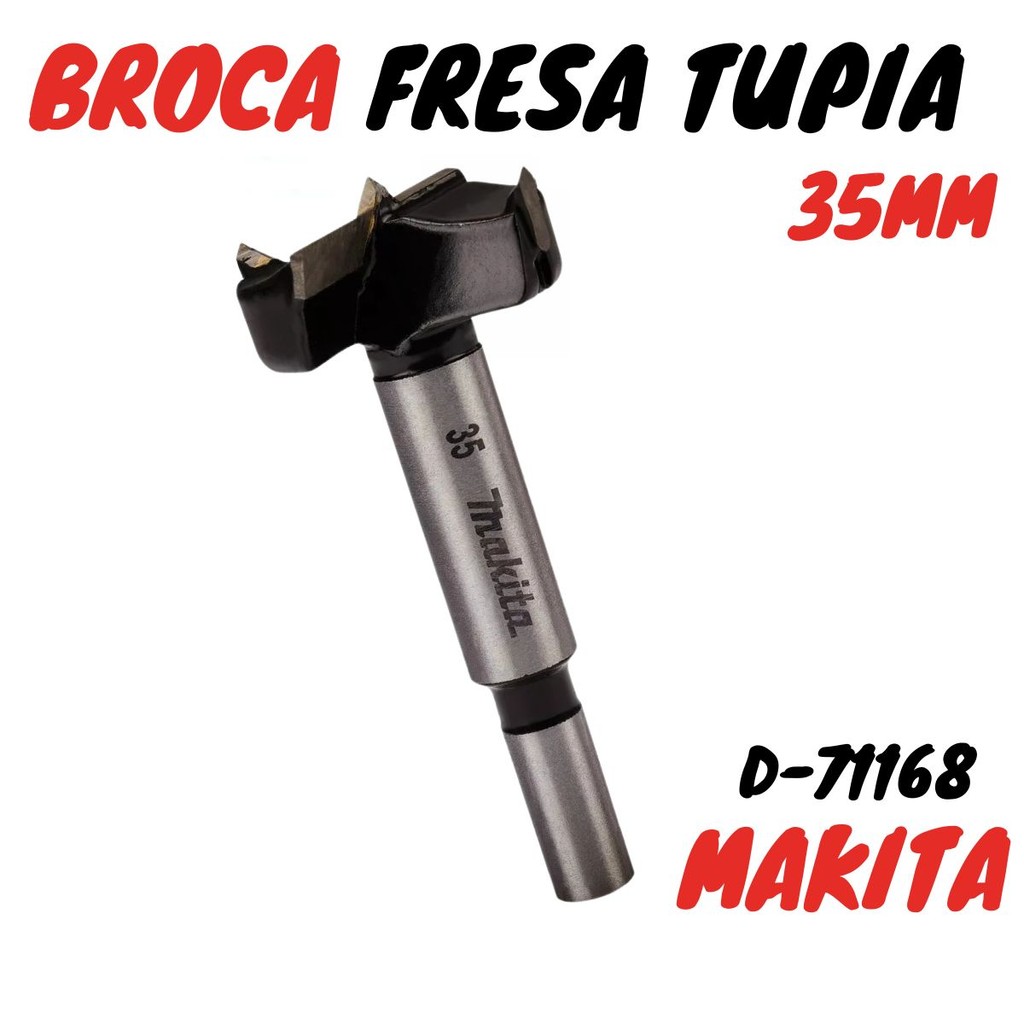 Broca Forstner Fresa Tupia 35mm Para Dobradiça Caneco D-71168 Makita