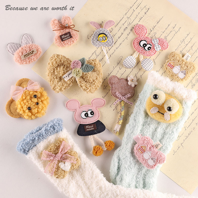 Acessórios para o cabelo acessórios meias sapatos chapéu decoração urso arco grampo de cabelo acessórios broc