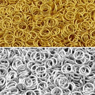 Argolinhas Para Bijuterias Dourada 4/5/8/10mm 100 Gramas em Oferta na Shopee