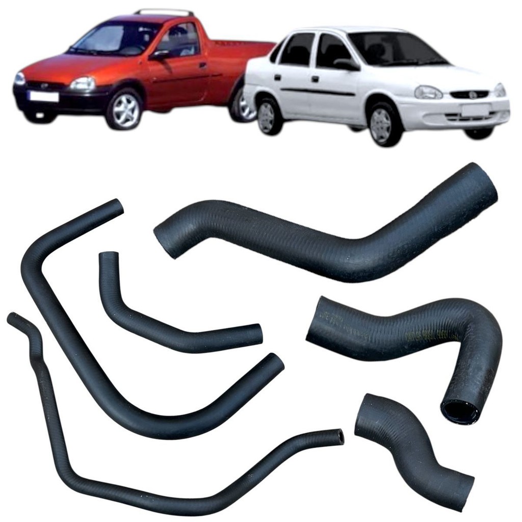 Kit Mangueiras Agua Radiador Corsa 1.0 1.6 8v 1999 2000 2001