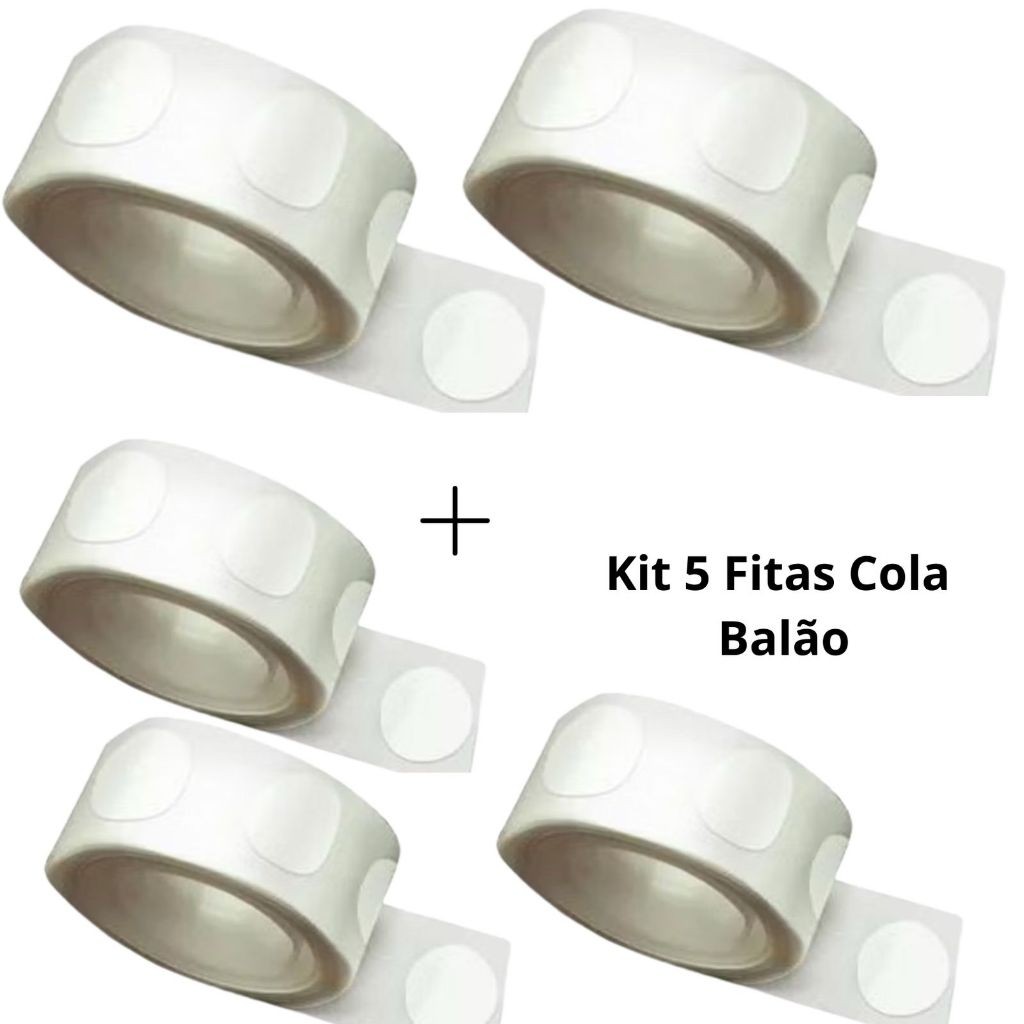 Fita Com 100 Pontos Gota Cola Adesivo Para Bexiga Balão Festa Decoração