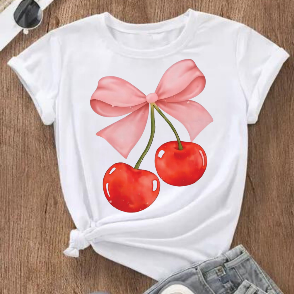 Camisetas Feminina T-shirts Estampas Personagens Blusinhas Algodão