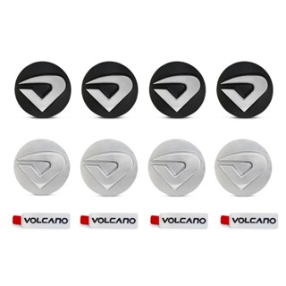 2 Jogos de Calotas Volcano 3D  4 Prata e  4 Preta + Brindes em Oferta na Shopee