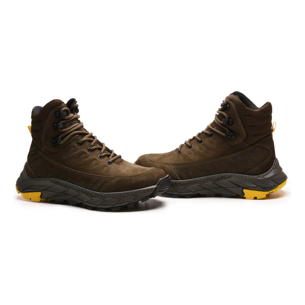 Bota Masculina Adventure Coturno Couro Legitimo Cano Longo
