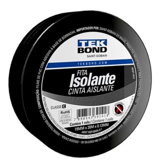 KIT 3 FITA ISOLANTE PRETA ANTICHAMAS  20 METROS E 5 METROS TEKBOND em Oferta na Shopee