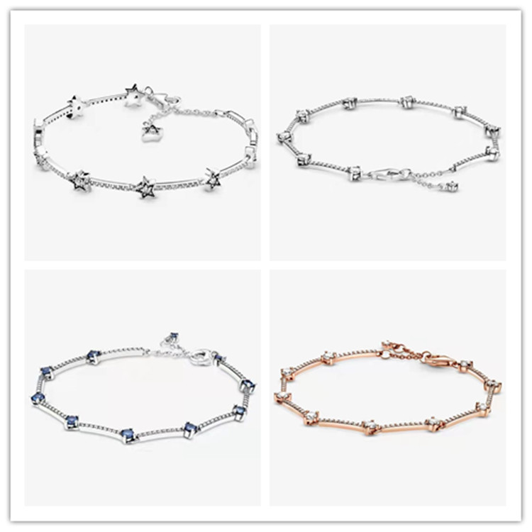 Pulseira Estilo Estrela Corrente Brilhante em Oferta na Shopee