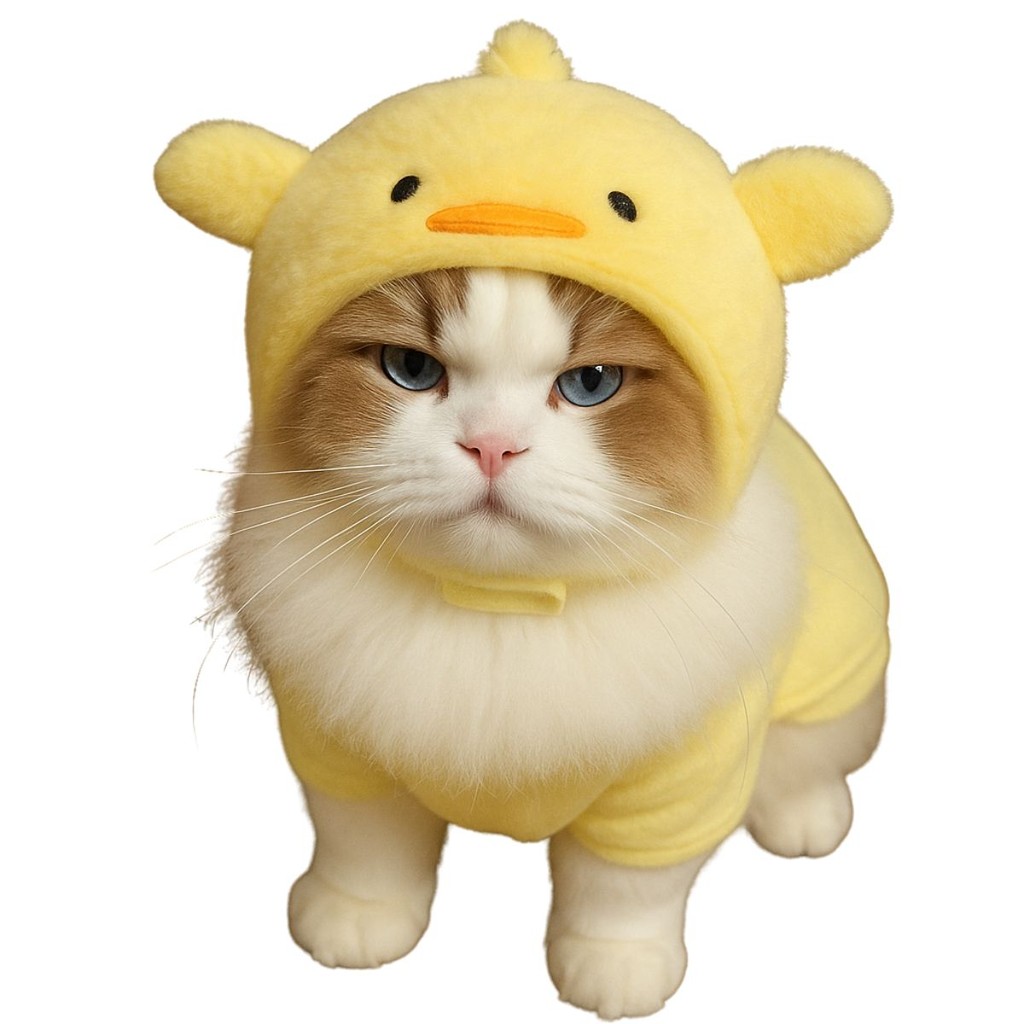 Touca Pelúcia Gato Cachorro Pintinho Amarelinho Chapéu Orelh