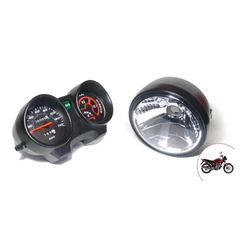 Painel Completo + Farol Aro Preto Cg150 Titan Ks Es Esd 2004 2005 2006 2007 2008 Completo