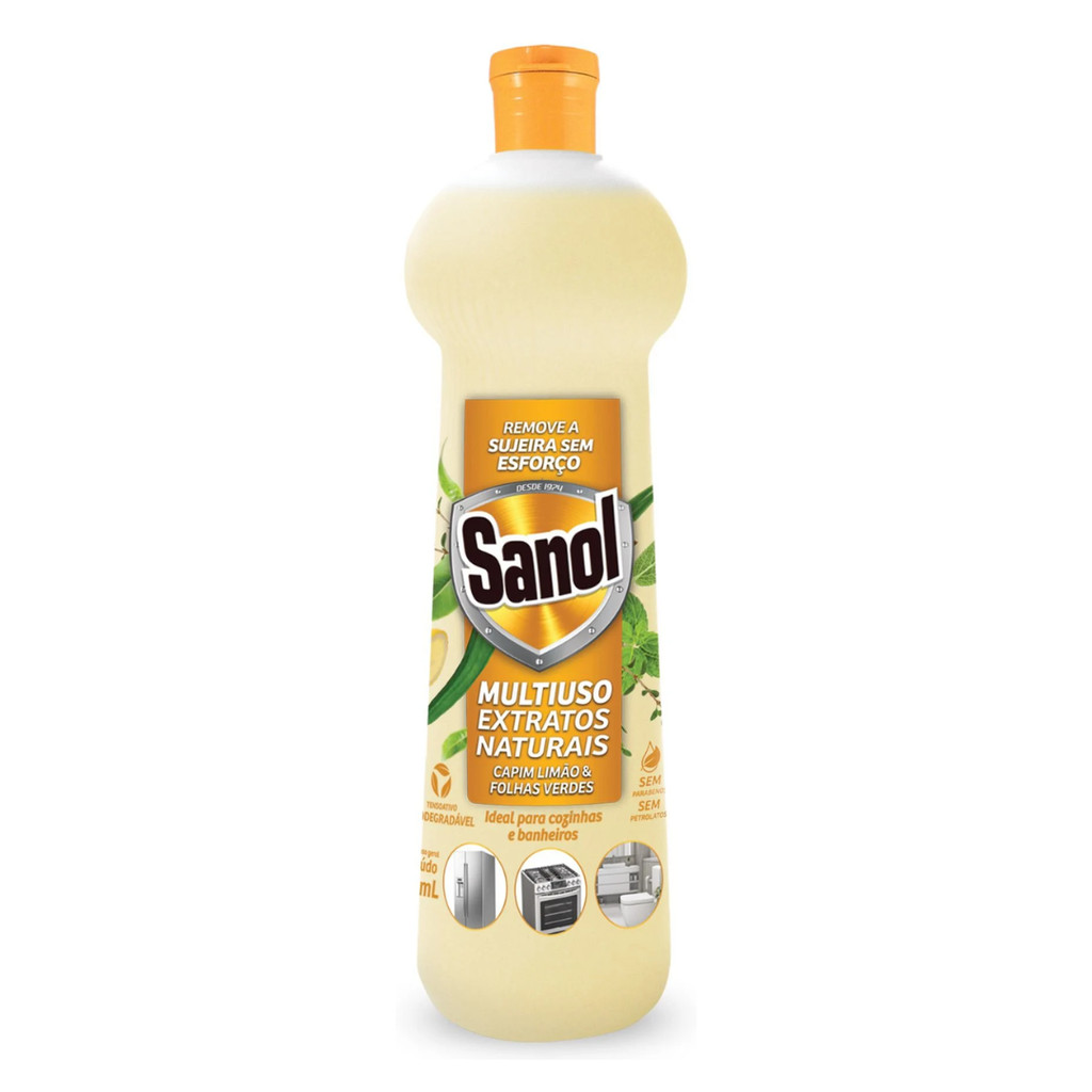 Multiuso Extratos Naturais Capim Limão Sanol 500 ml